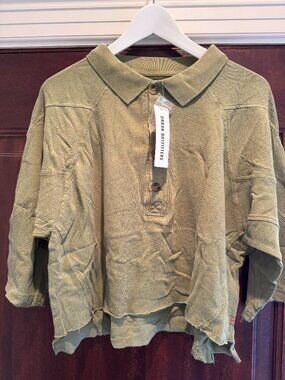 BDG by Urban Outfitters Logan Oversized Long Sleeve Henley Top Size L